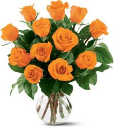 12 Orange Roses from Nate's Flowers in Casper, WY