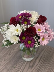 Daisies and Red Rose Assortment from Nate's Flowers in Casper, WY