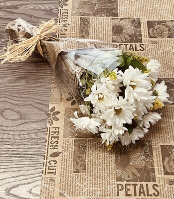 Daisy Newsprint Wrapping Paper – House of Cardoon