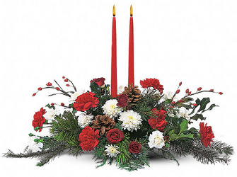 Holiday Delight Centerpiece from Nate's Flowers in Casper, WY