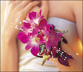 Fuchsia Orchids Wristlet from Nate's Flowers in Casper, WY